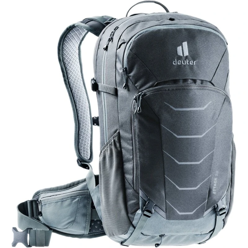 Deuter Attack 20 rygsæk m. rygbeskytter – Graphite/Shale