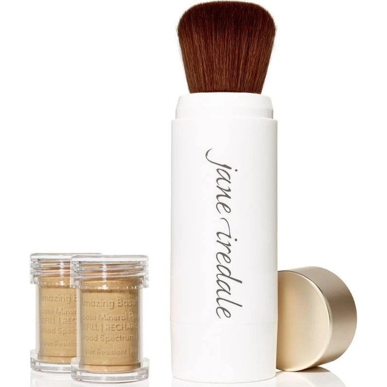 Jane Iredale Amazing Base Loose Mineral Powder Refillable Brush - Latte