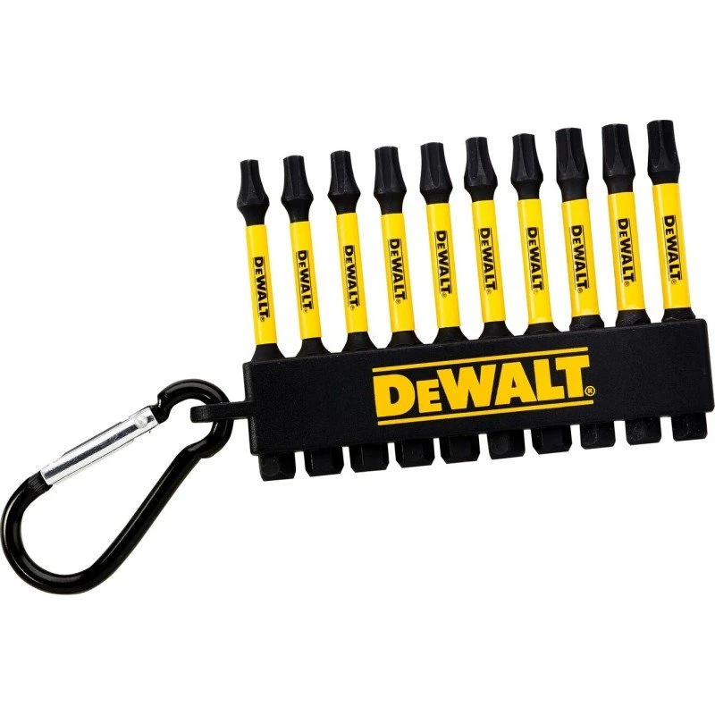 DeWalt DT7275-QZ Torx bitssæt med karabinhage, 50 mm, 10 stk.