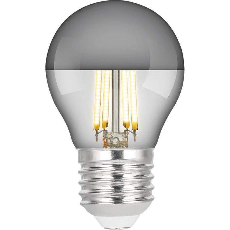 e3light Proxima E27 LED-pære, 2700K, 3,9W, topspejl