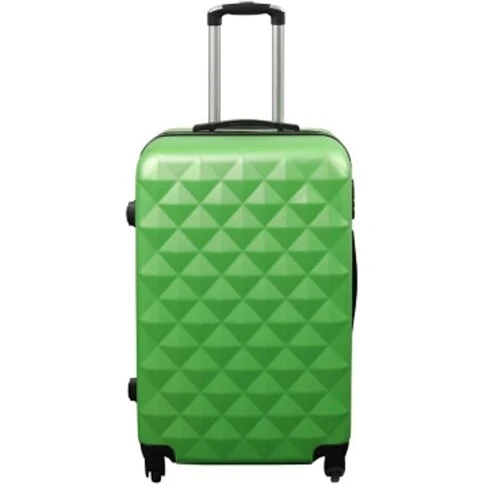 Hardcase kuffert M – diamant grøn, 68 L, 4 hjul, lås