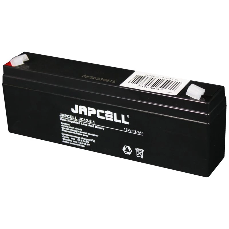 Japcell JC12-2.1 AGM blybatteri, 12V/2,1Ah