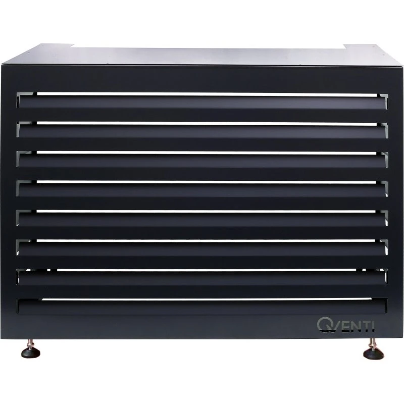 Qventi varmepumpeskjuler i aluminium, 100 cm, antracit