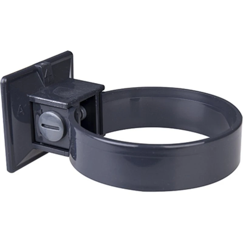 Plastmo rørholder Ø75 mm i grafit (2 stk.)