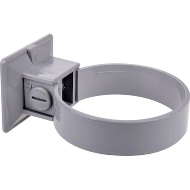 Plastmo plastrørholder 90 mm, grå
