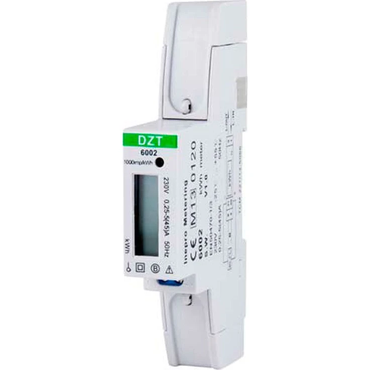 Bimåler / Elmåler KWH 1-faset 45A LCD 1 modul