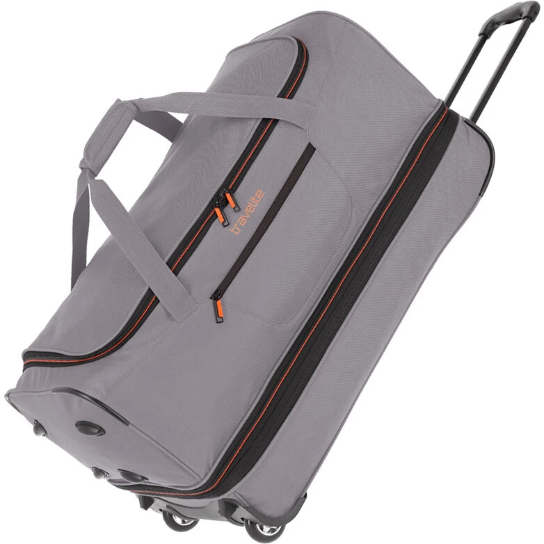 Travelite BASICS grå rejsetaske med hjul 70 cm 98/119L