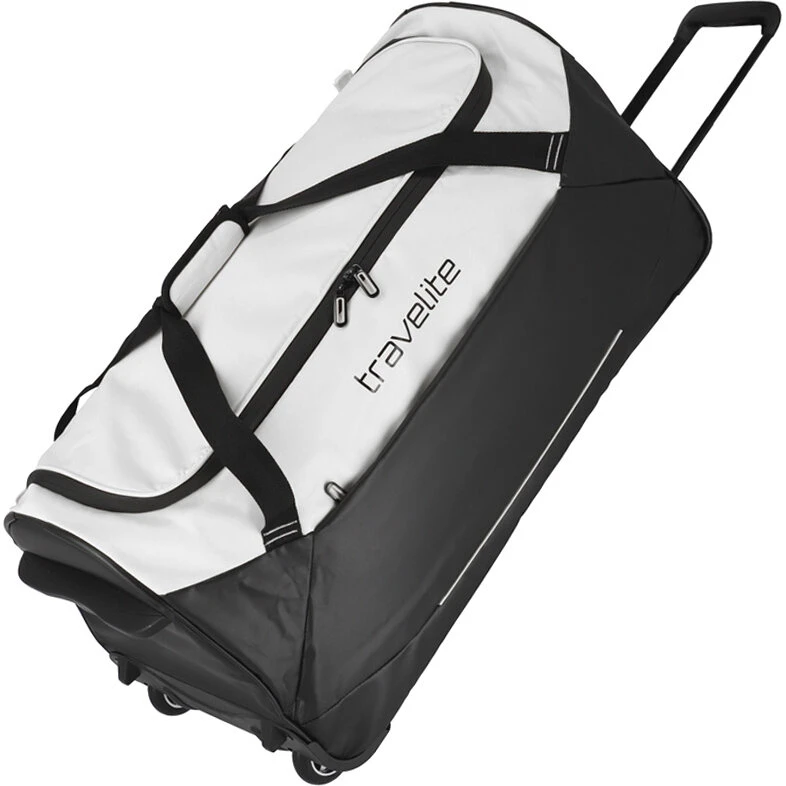 Travelite Basics Rejsetaske m. hjul 71 cm - Hvid/Sort