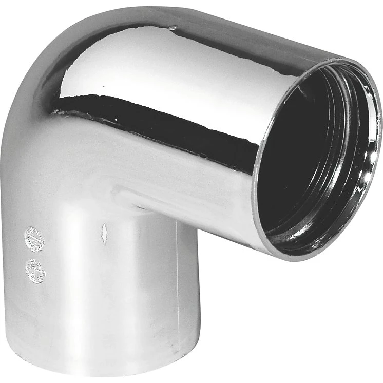 Purus vinkel 90° 32 mm forkromet PP/TPE