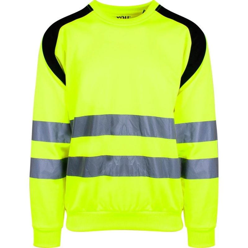 YOU Århus sweatshirt, hi-vis gul, str. L