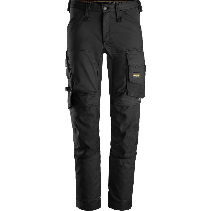 Snickers 6341 AllroundWork arbejdsbukser med stretch, sort, str. 104