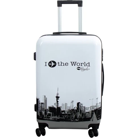 I Love The World - Mellem hardcase kuffert 60x41x28 cm (sort)