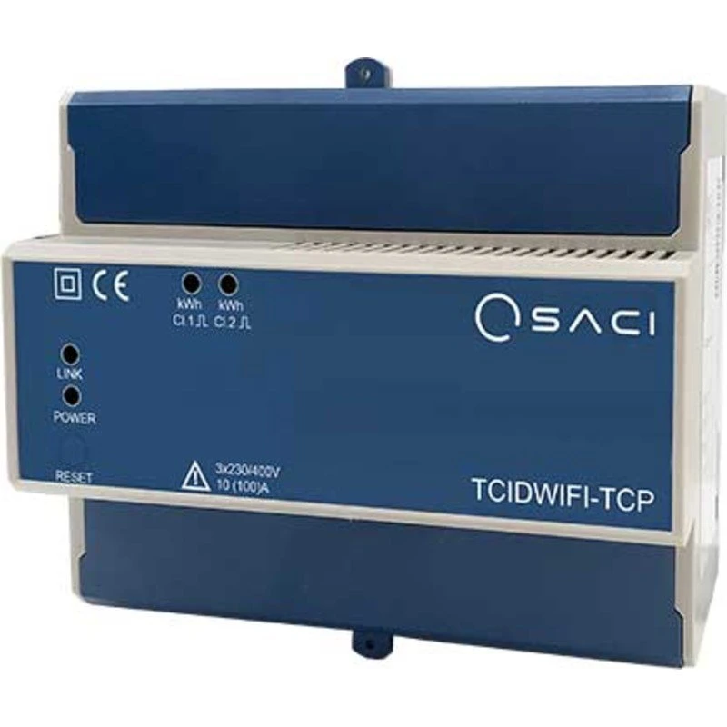 Saci KWH elmåler WiFi, 100A, 7 modul