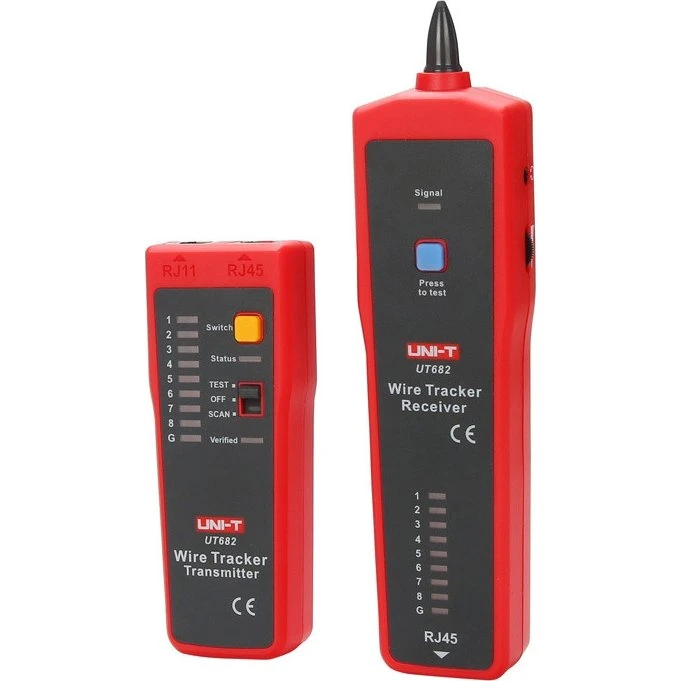 UNI-T UT-682 Netværkstester og kabelsøger med RJ-45/RJ11
