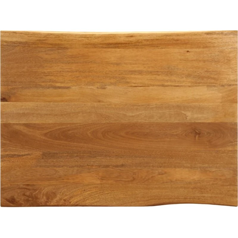 vidaXL Bordplade i massivt mangotræ 110x80x3,8 cm med naturlig kant