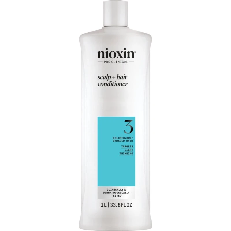 Nioxin System 3 Conditioner - Farvet og beskadiget hår 1000ml