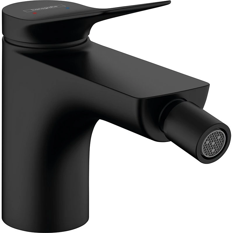 Hansgrohe Vivenis 1-grebs bidétarmatur med løft-op bundventil, mat sort