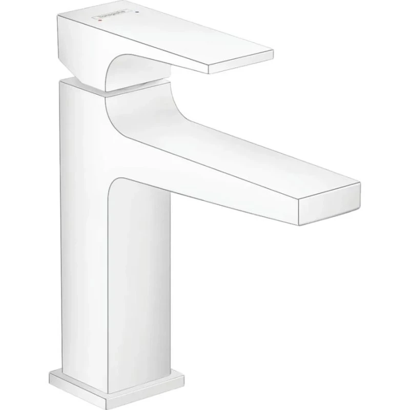 Hansgrohe Metropol 110 håndvaskarmatur - Mat hvid
