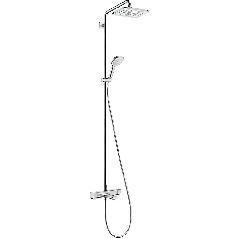Hansgrohe Croma E 280 Showerpipe m/termostat og 1jet, krom