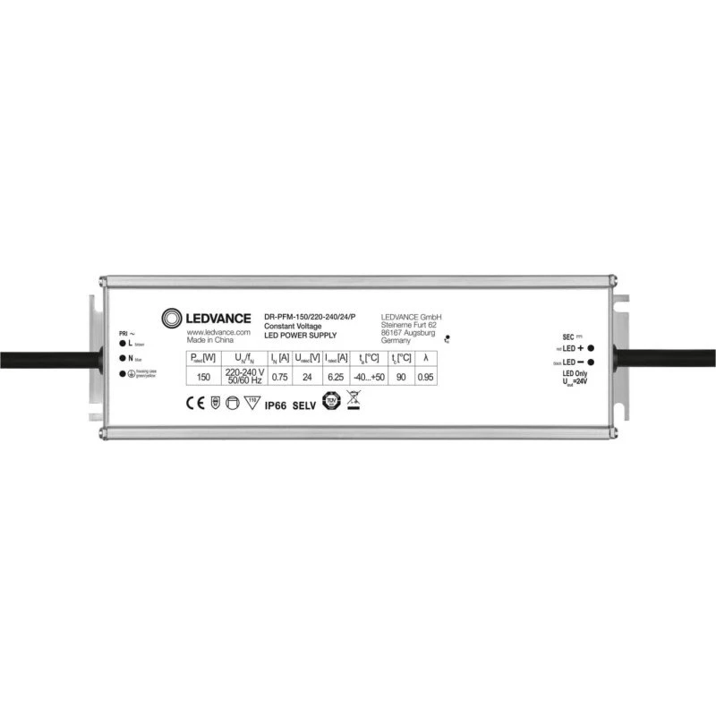 Ledvance Performance LED driver, 24V, 150W, IP66