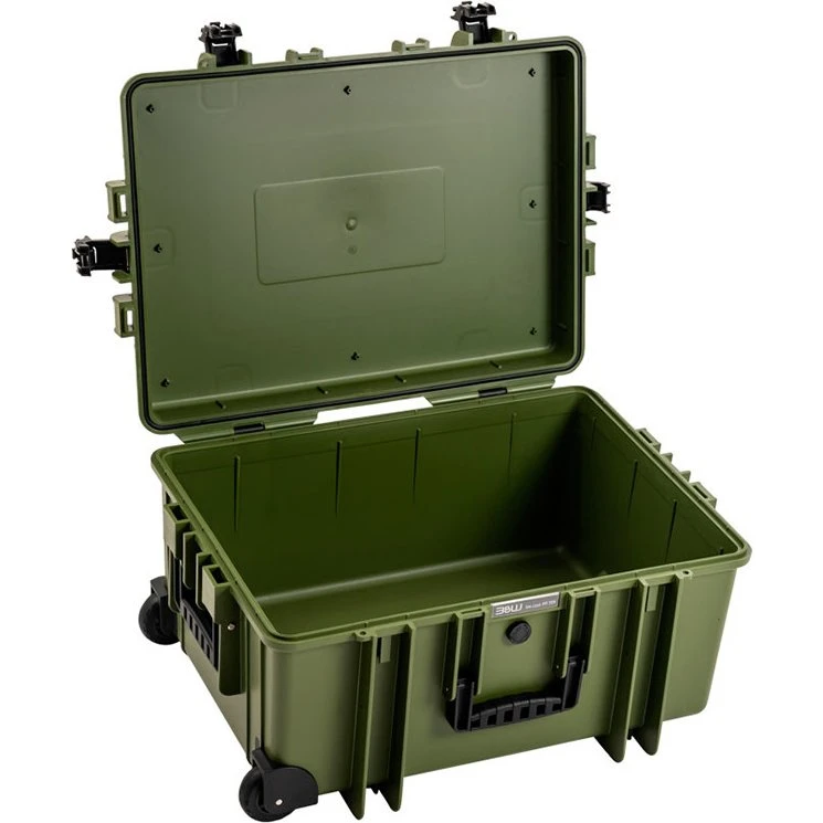 B&W 6800 Outdoor Flightcase - Mørkegrøn