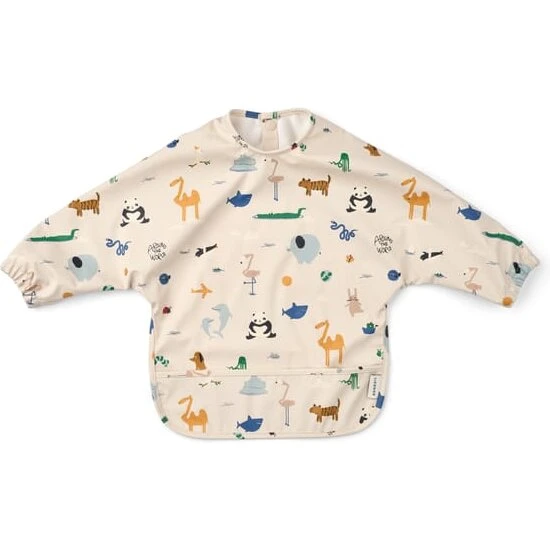 LIEWOOD Merle Spiseforklæde (Sandy) - Langærmet, vandafvisende