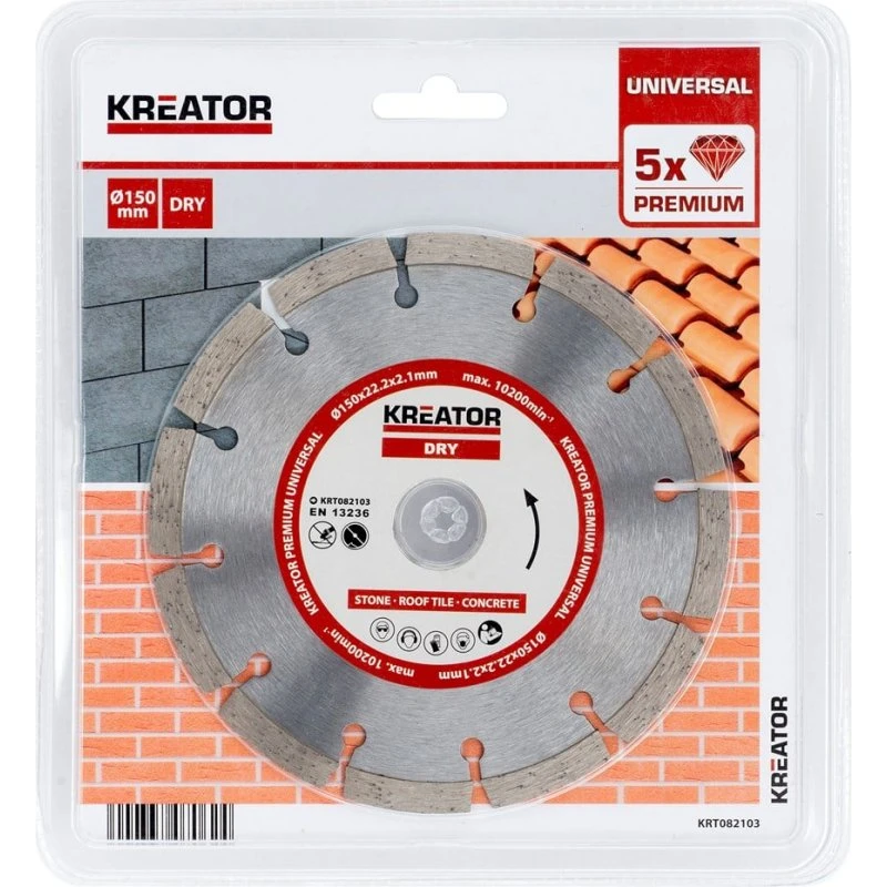 Kreator Diamantklinge til sten 150 mm PREMIUM