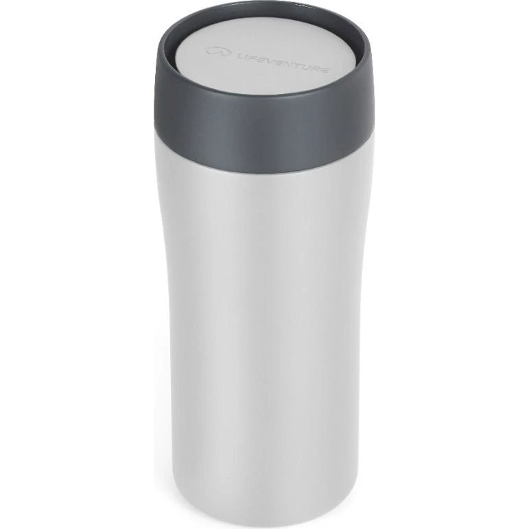 Lifeventure One Touch Thermal Mug - Light Grey - 350 ml