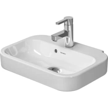 Duravit Happy D.2 håndvask 50 x 36 cm med hanehul, hvid