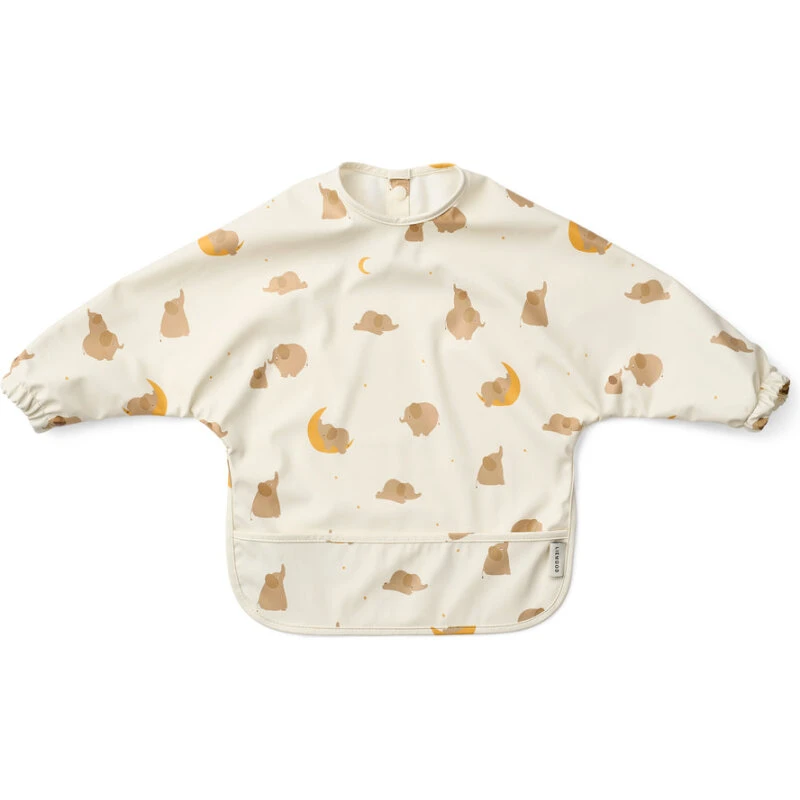 LIEWOOD Merle spiseforklæde, Elephant/Creme De La Creme