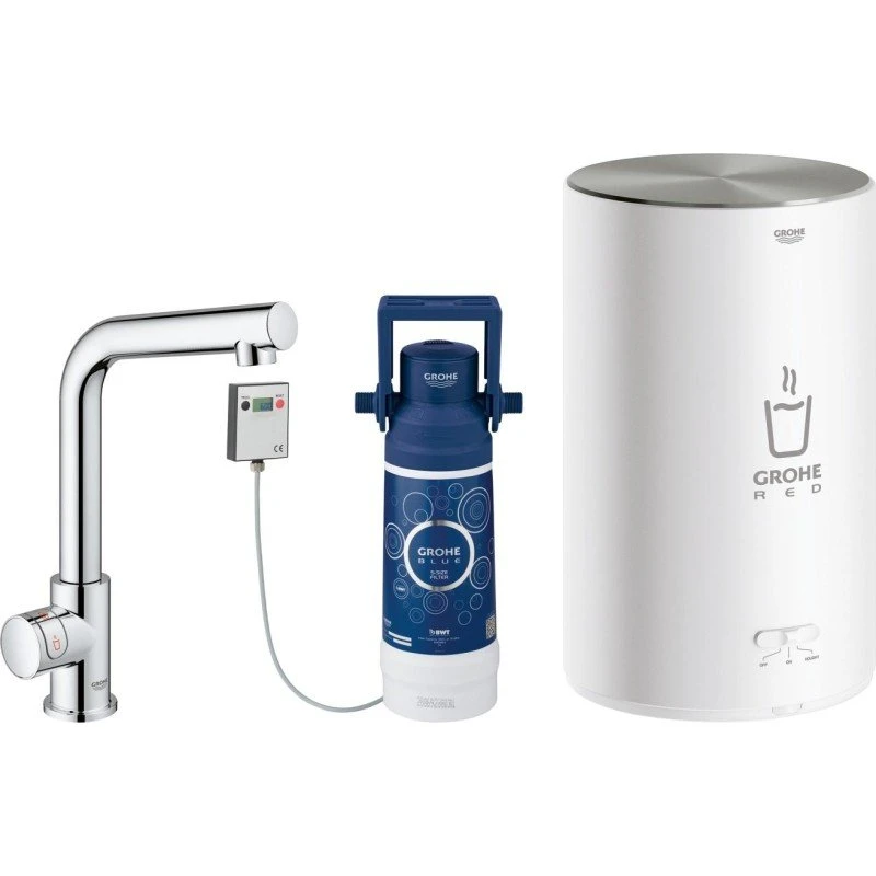 Grohe Red Mono M køkkenarmatur med kogende vand, krom