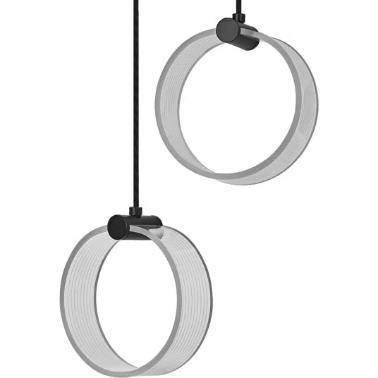 Osram Decor Circle 2 pendel, sort/klar