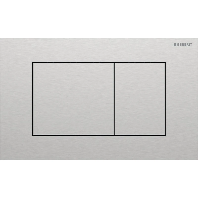 Geberit Sigma 40 Square betjeningsplade, børstet rustfrit stål