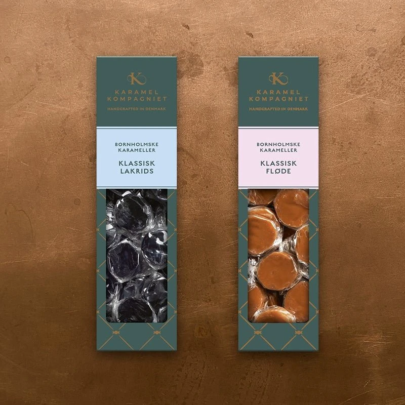Karamel Kompagniet Flødekarameller med Havsalt og Lakrids 138g