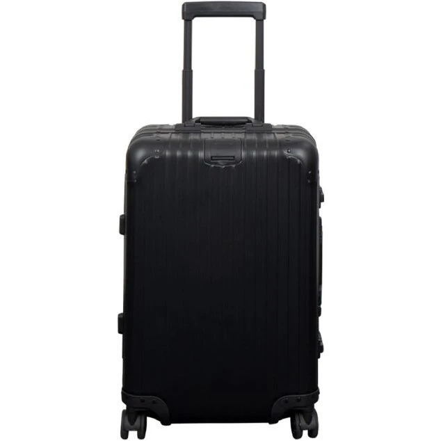 Aluminium håndbagagekuffert 36 L – sort, TSA-lås, 4 hjul