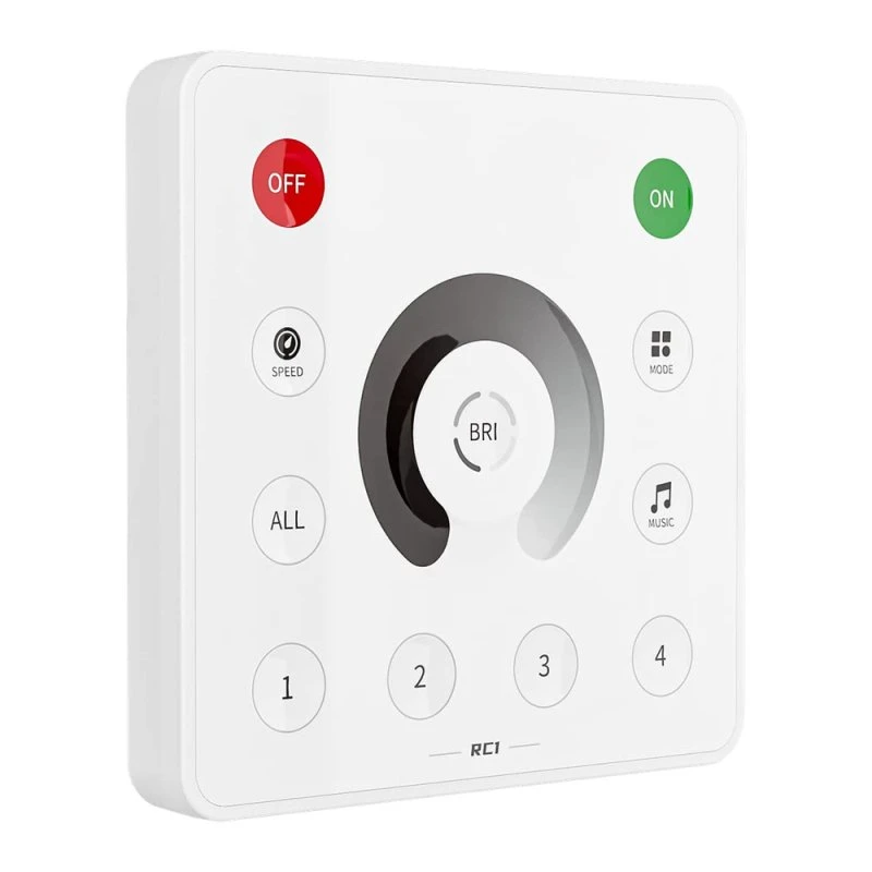 Vægmonteret fjernbetjening til SPI løbelys controller - 2,4GHz