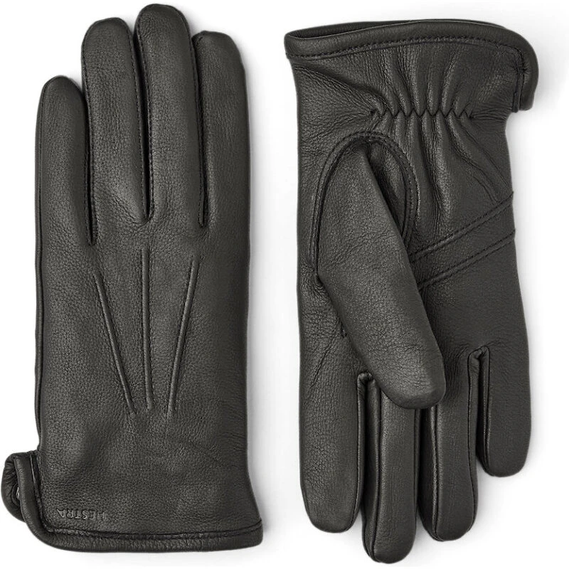 Hestra Andrew herrehandske i sort hjorteskind