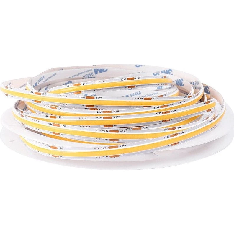 10m Dot-fri COB LED-strip 3000K 6,5W/m 24V IP20