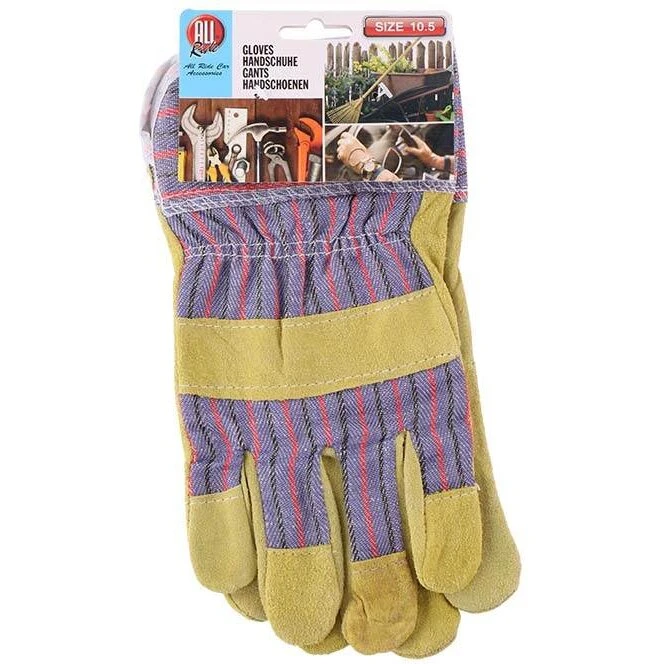 AllRide Premium læder-stof arbejdshandsker str. 10,5