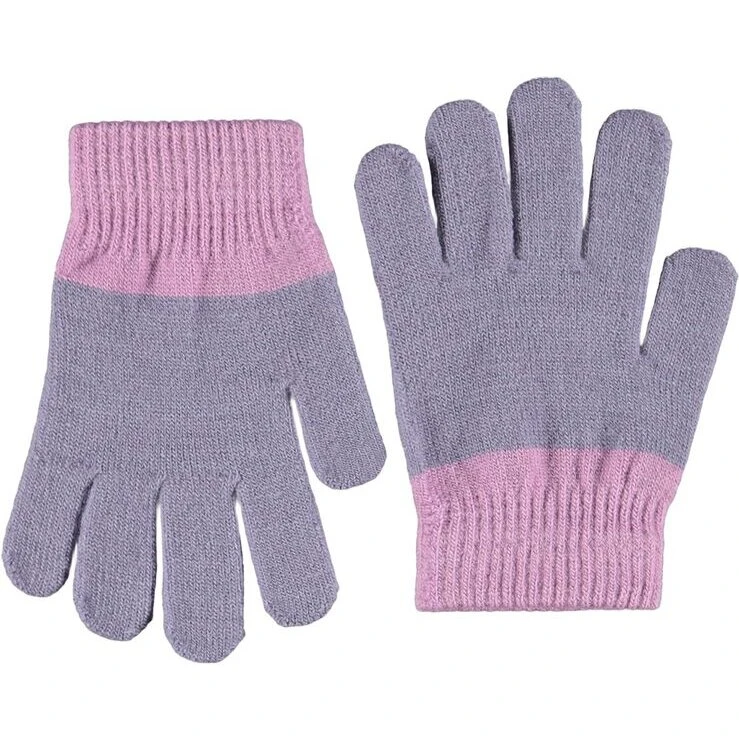 Molo Kei 2-pak strikhandsker med ribkant