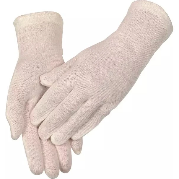 OX-ON strikhandske Knitted Basic 13000, hvid