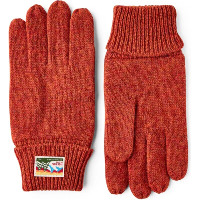 Hestra Raggwool Glove uldhandsker, Brick Red