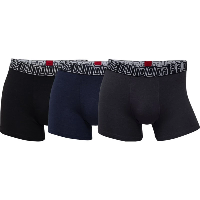 ProActive by JBS Bambus tights 3-pak (Sort/Navy/Grå, M)