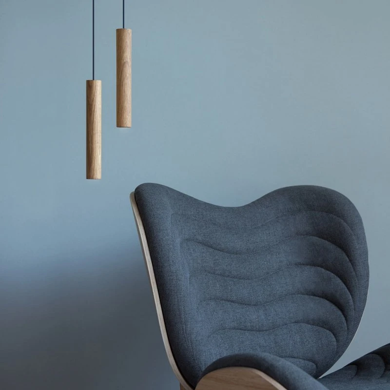 Umage Chimes Pendel i Eg - Moderne Trælampe med LED