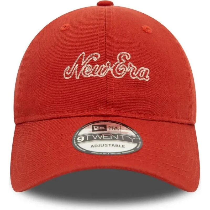 New Era 9TWENTY Strapback kasket, rød
