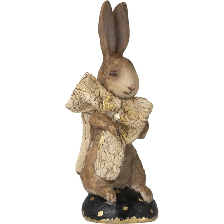Maileg Easter Bunny No. 15 - Pigekanin med guldslyfe