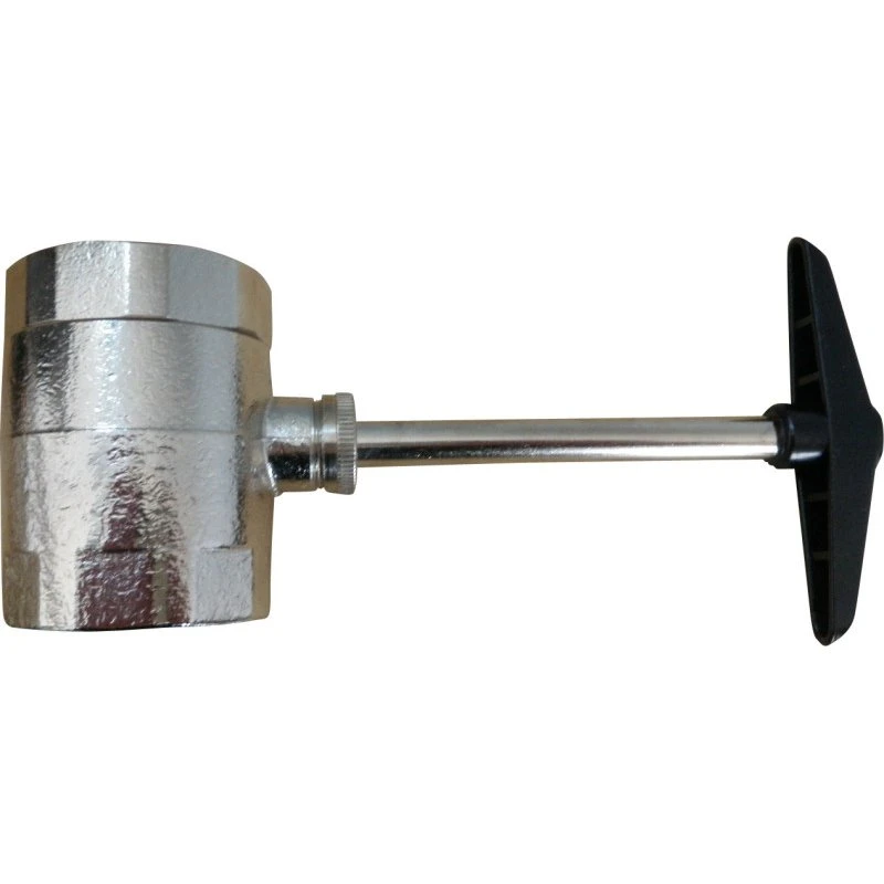 Intra kugleventil, 1 1/2", forkromet messing
