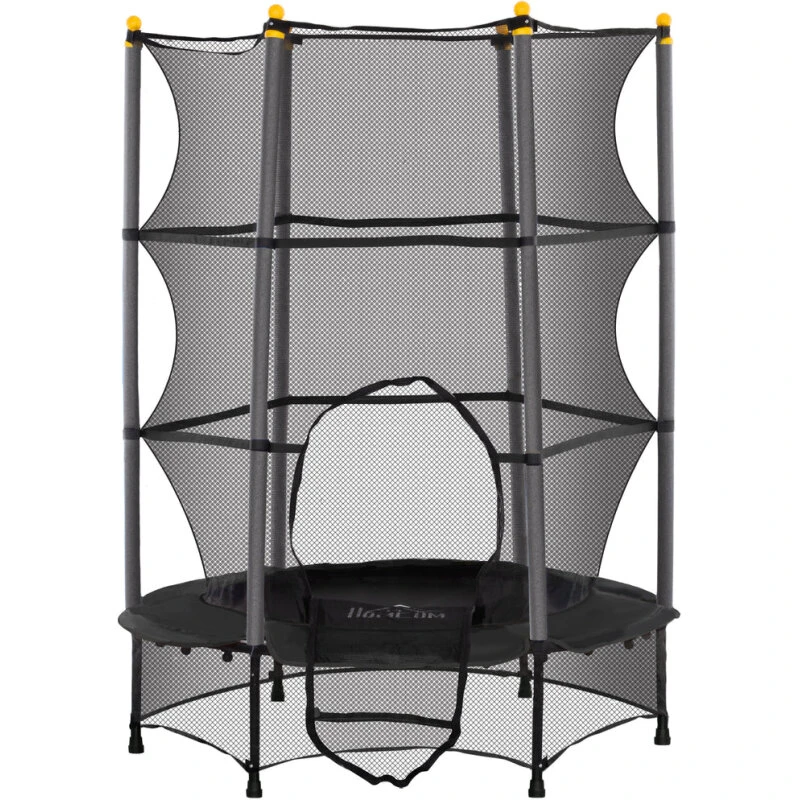 Rootz Kids Trampolin Ø140 cm med sikkerhedsnet – fjederløs