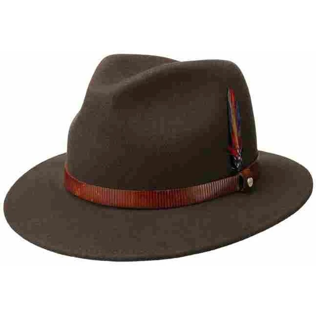 Stetson Manton Traveller i uldfilt, brun