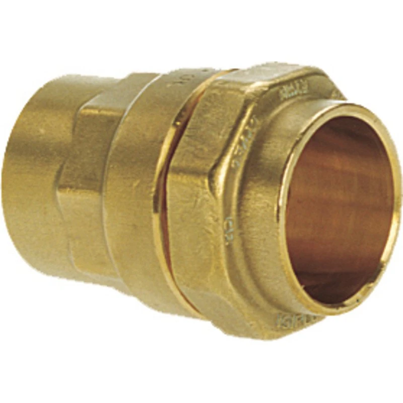 Isiflo overgangsmuffe 50 mm x 1 1/2" messing PN16